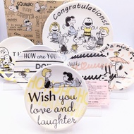 Made snoopy Plate Set Six In Japan Gift Box 24cm