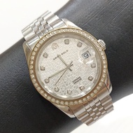 Aries Gold Heritage President Computer Dial Quartz Watch Elegant Luxury Fashion Men's Watch