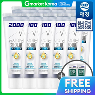 Aekyung | Kem đánh răng Ái Kình 2080 New Shining White Plus 140g x10 tuýp Tặng kèm 50g x2 tuýp