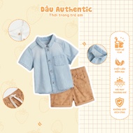 HM Aut Boys Set PREMIUM PRODUCTS Set short sleeve Soft Fabric Size 6/9m to 3/4y | HM Balan Hunting M