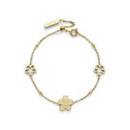 Olivia Burton FORGET ME NOT Women's Bracelet IONIC PLATED THIN GOLD STEEL Strap -  Dial 24100544