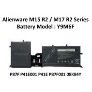 Laptop Notebook Battery Y9M6F For Alienware M15 R2 / M17 R2 Series P87F P41E001 P41E P87F001 08K84Y 