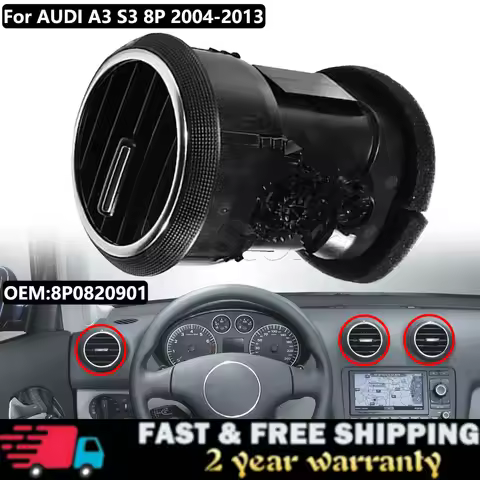Air Ventilation For Audi A3 8P S3 2004-2013 Car Dashboard Front Dash Air Vent Outlet AC Heat 8P08209