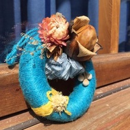 聖誕花圈 木玫瑰 乾燥花 - 小春夏