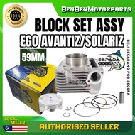 YAMAHA EGO AVANTIZ / SOLARIZ RACING BLOCK SET ASSY 59MM AVANTIZ SOLARIZ BLOK PISTON PIN RING 59MM ES