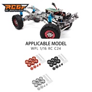RCGOFOLLOW Aluminum Alloy Metal Wheel Rims RC Upgrade Part Rc Metal Wheel Rims For 1/16 WPL C14 C24 B14 B24 B16 RC Car Part