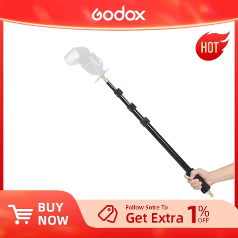 Godox Light Boom Pole Stick AD-S13 55-160cm 1/4 Male Thread for WITSTRO Flash AD180 AD360 Photo Stud