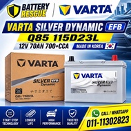 Installation Available Q85 115D23L Varta Silver EFB Dynamic Start Stop (Idle) Car Battery Bateri Ker