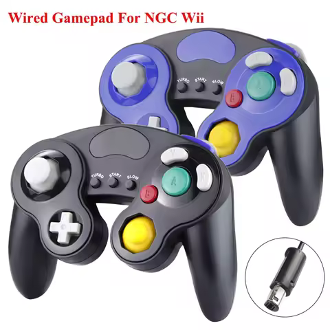 Wired Game Controller Joystick Gamepad for Game Cube Wii NGC Console for NGC Gamecube Console for Ni