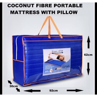 Fibre Star Coconut Fibre Portable / Foldable Mattress- Single Size (90cm X 190cm X 7cm) - 3 x 2 Tilam