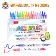 Guangna Acrylic Marker Dual Tip 168 Colors Guangna Dual Tip Acrylic Marker/ 168 Colors