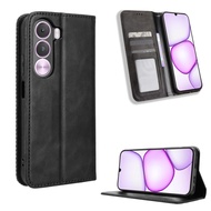 Casing for Realme C100i / C100X 4G Vintage Flip Cover Magnetic Business Wallet Case PU Leather Cases