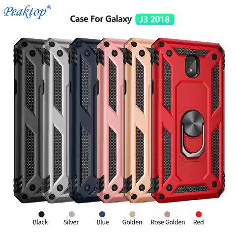 Case For Samsung Galaxy J7 J3 2018 J337 SM-J337 Case Kickstand Armor Cover For Samsung J3 J7 2018 J7