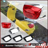 Scooter Taillights Rear Lamp Rim Trim Tail Stop Brake Light for LX 50 S 4T 4V LX 125 LX 150 IE 4T LX