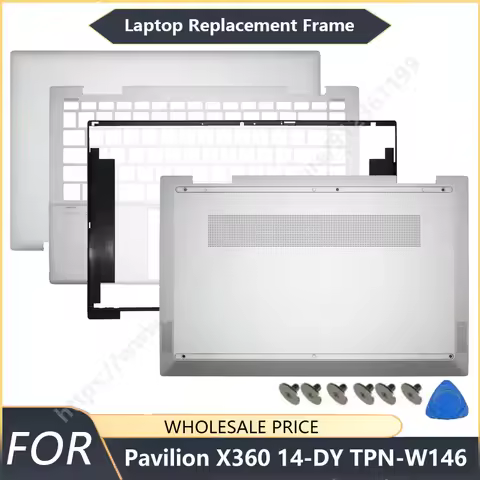 NEW For Pavilion X360 14-DY TPN-W146 Laptop LCD Back Cover Front Bezel Palmrest Bottom Case Laptop F