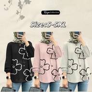 2025 Style Simple Muslim Dress Large Floral Muslim Button Down Loose Muslim Top Diwali Full Sublimat