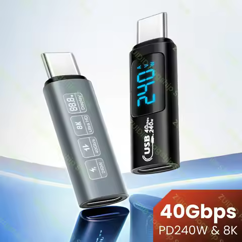 LED Display PD240W USB4.0 40Gbps Type C to C Adapter 8K@60Hz 5A Fast Charging Cable for MacBook Pro 
