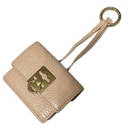 Cafune Keychain Charm gold pink Light leather Direct from Japan Secondhand