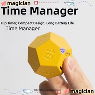 MAGICIAN Automatic Rotating Timer, 12-hedron 1/3/5/10/15/20/25/30/45/60/90min USB Rechargeable Timer