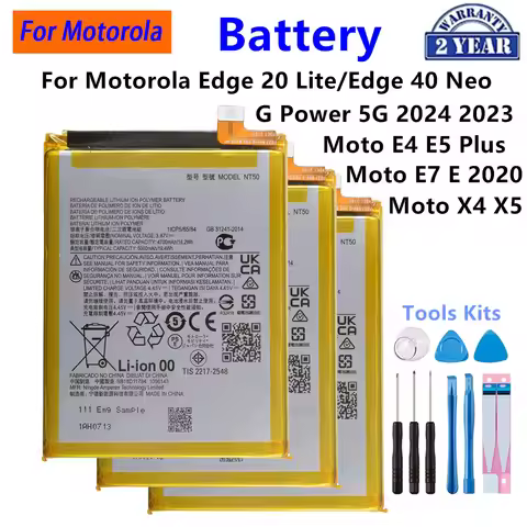 NT50 QM50 QA50 PD50 HE50 LC40 HX40 JX40 Battery For Motorola Edge 20 Lite Edge 40 Neo Moto G Power M