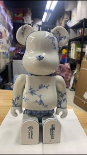 (N)開封品 無盒 只得本體 Medicom Toy Bearbrick Be@rbrick 400% Kutani Takumi 九谷燒 匠 染付唐草 陶瓷