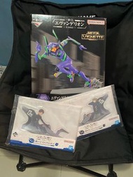新世紀福音戰士EVA 一番賞 尾賞及2塊立牌 送雜賞9件