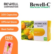 Bewell C Non Acidic Vitamin C 100 caps with FREE Tulip Pen
