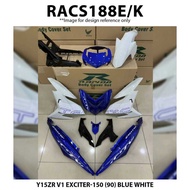 Rapido Cover Set Yamaha Y15ZR V1 V2 EXCITER-150 (90) Blue White Black Accessories Motor Y15 Ysuku Bi
