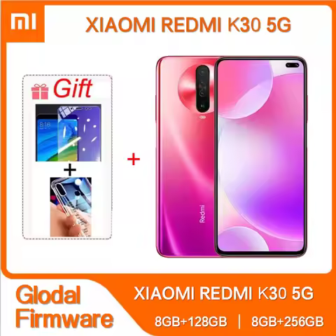 K30 5G Smartphone Original Xiaomi Redmi 64MP Android Unlocked 6.67 inch 8GB RAM 256GB ROM Snapdragon