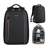 [LIS1] K&F CONCEPT Camera Backpack Waterproof Bag 18L Large Capacity Case with 14.1 Inch Laptop Comp