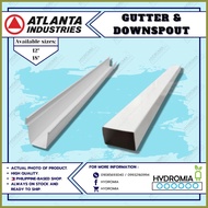 ∏ § ✲ ATLANTA DURACON PVC GUTTER AND DOWNSPOUT 4FT