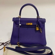 Hermes kelly 25 C刻 18年 togo 鳶尾藍