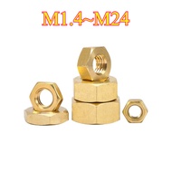 [Nut] Brass Hex Nut Copper Nut M1.4M~M24