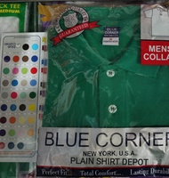 BLUE CORNER POLO SHIRT FOR MENS EMERALD GREEN