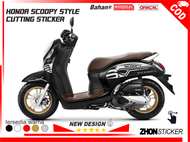 STRIPING SIMPLE ALL NEW SCOOPY PRESTIGE BAHAN CUTTING VARIASI LIS BODI