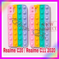 Case Realme C20 C11 2020 Casing Pop It Rainbow Softcase Lembut Tebal Popit Terbaik