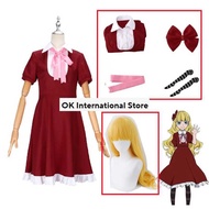 C In Stock Elise Cosplay Costume Stray Anime BSD Bungo Dog Erisu Alice Cos Dress Full Set Halloween