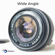 เลนส์มือหมุน Olympus G Zuiko 28mm f3.5 (16) Wide Angle Mount Om