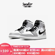 耐克（Nike）Air Jordan 1 Mid AJ1 烟灰白灰中帮篮球鞋 554724-092 44