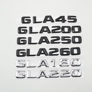 Glossy Black Number Letters Emblem Tail Logo For Mercedes Benz GLA-CLASS X156 GLA45 GLA180 GLA250 GL