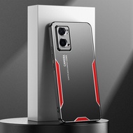 LANLIN For OPPO A96 4G OPPO A76 4G OPPO A36 4G Phone Case Matte Aluminum Alloy+TPU+PC Shockproof Pho