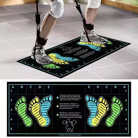 Pilates Squat Mat Beginner Squat Assist Practice Floor Mat Anti Slip Soundproofing Fitness Mat Durab