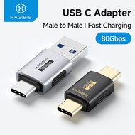 Hagibis USB C Adapter USB A to USB C Male to Male Conventer Charging Connector for iPhone17 Pro Lapt