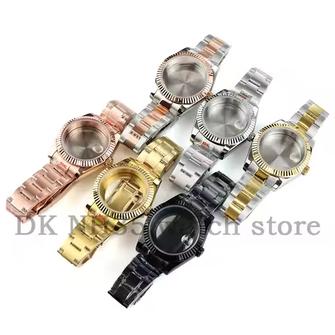 Waterproof 36mm/39mm Watch Case For Seiko NH35 NH36 Movement Solid Stainless Steel DATEJUST Case Oys