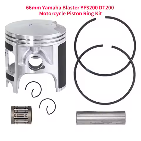 YFS200 Piston Ring Kit For Yamaha Blaster200 YFS 200 DT200 Bore Size 66mm Motorcycle Engine Parts Pi