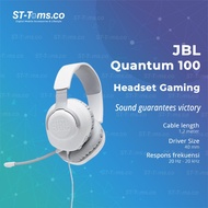 Jbl Quantum 100 Wired Over-Ear Gaming Headset With Detachable Mic