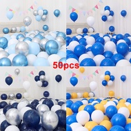 Happy Time Blue Balloons For Birthday Party Set Decoration Congratulations Graduation Baloons Bday P