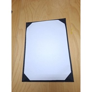 A4 Leather Certificate or Menu Holder Premium on hard and stick board ,stitching,1 protector transpa