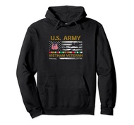 US Army Vietnam Veteran Shirt, Veteran Vietnam Army USA Flag Pullover Hoodie