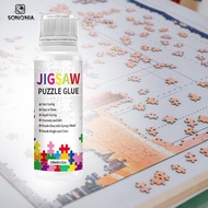 [SONONIA] Puzzle Glue for up to 2000 Piece Jigsaws, Jigsaw Saver Glue with Sponge Head Applicator Ji
